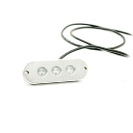 Apache J-LED Classic Series - Triple - RVS 316L onderwater LED verlichting - Ultra White  - IP68