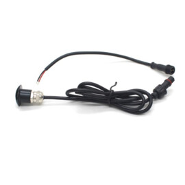 Apache J-LED - Half bedekte trap en deck LED spot - 24V - Black Aluminium - Ø 16 mm - IP67