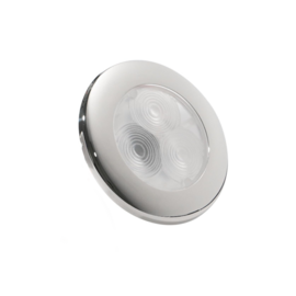 Apache J-LED - Ceiling series -  PC + RVS -  Inbouwspot - wit - 0,6W - 12V DC  IP66