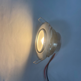 Apache J-LED – Ceiling-Serie – Edelstahl – Einbaustrahler – Warmweiß – 3 W – 8–30 V DC