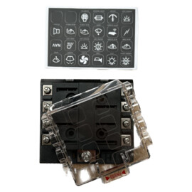 Apache Electric - ATS Fuse series - Sicherungskasten - 8 Kontakte, maximal 25 A pro Kontakt - bis zu 32 V DC