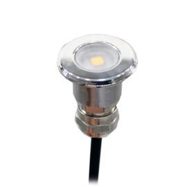 Apache PROLED - Trap en deck inbouw LED spot - 12V - Gepolijst RVS 316L - Warm wit 3000K - Ø 16 mm - IP67