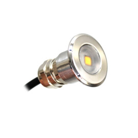 Apache PROLED - Trap en deck inbouw LED spot - 12V - Gepolijst RVS 316L - Warm wit 3000K - Ø 16 mm - IP67