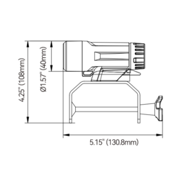Draagbare LED Navigatieverlichting met klem - set van 2 lichten - werkt op 3xAAA batterijen (niet inbegrepen)