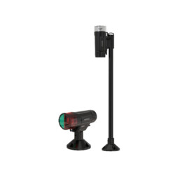 Draagbare LED navigatieverlichting met schroef- en plakmontage - set van 2 lichten - werkt op 3xAAA batterijen (niet inbegrepen)