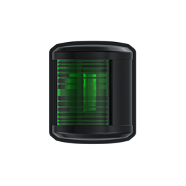 Stuurboordlicht - Vierkant Navigatielicht Regular - 12V 1W - IP67 - zicht 2NM - groen - 78.9x66.5x58.8 mm