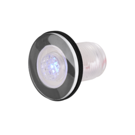 LED Livewell Light - 12V DC 0,2W - Flush mount - IP68 waterdicht - PC behuizing - M20 x 1,5 x 33 mm - Warmwit