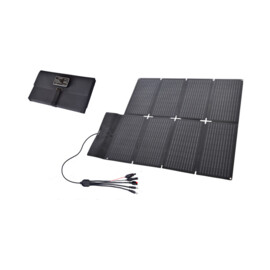 Foldable Solar Panel (102.6 x 76.6 x 0.28 cm), various connections, 100WP, 24.8V VOC, 5.3A ISC