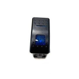 Separate Switch for switch panels, on/off, Blue Led, 12-24V, IP65